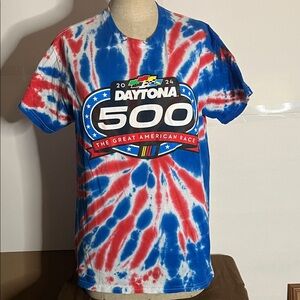 Daytona 500 2024 Tie Dye Tshirt Medium